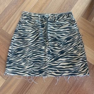 BRAND NEW animal print skirt